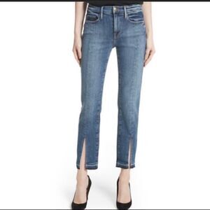 Frame Le Nouveau Straight Front Split Jeans Sz 28